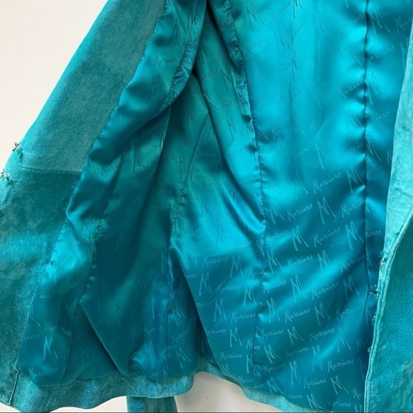 Marciano Turquoise Suede Jacket - Picture 9 of 16